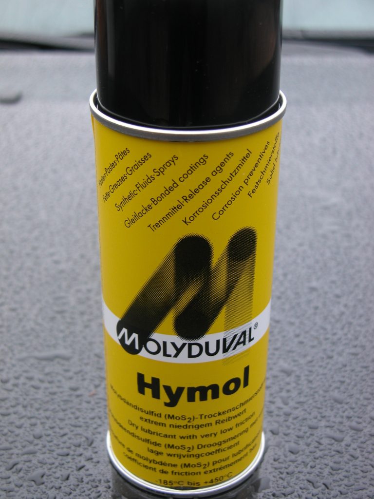 MoS2 miltelių aerozolis MOLYDUVAL Hymol Spray